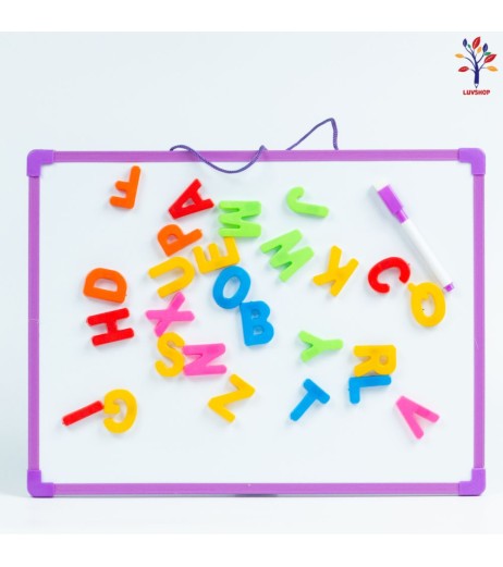 Magnetic board with letters/numbers